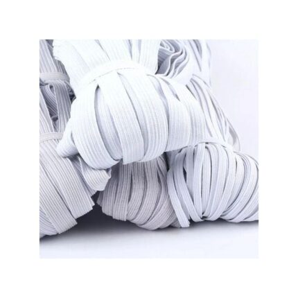18 Mètres Bande Élastique Spandex 8mm Blanc
