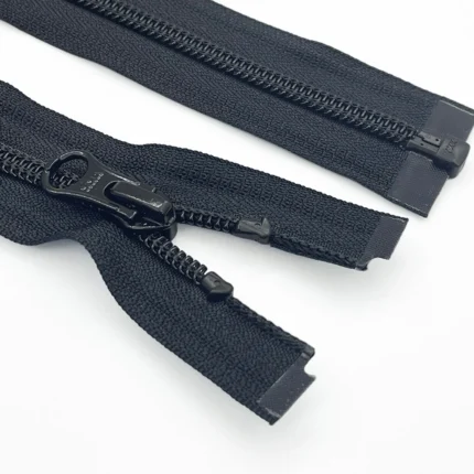 30 pièces/lot 5 # Fermeture éclair en nylon 75 cm, noire, simple, pour veste d'enfant, sac de couchage, accessoire de couture